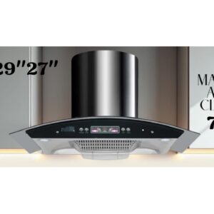 Smart Kitchen Hood with Touch Control Panel & Digital Display