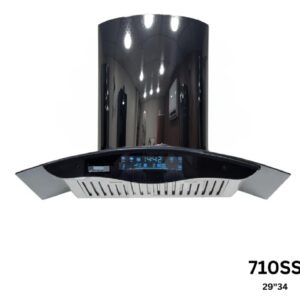 Premium 710SS Curved Glass Kitchen Hood