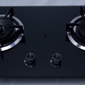 Heavy Duty Cast Iron Grid Gas Hob – Built-in Glass Top Stove