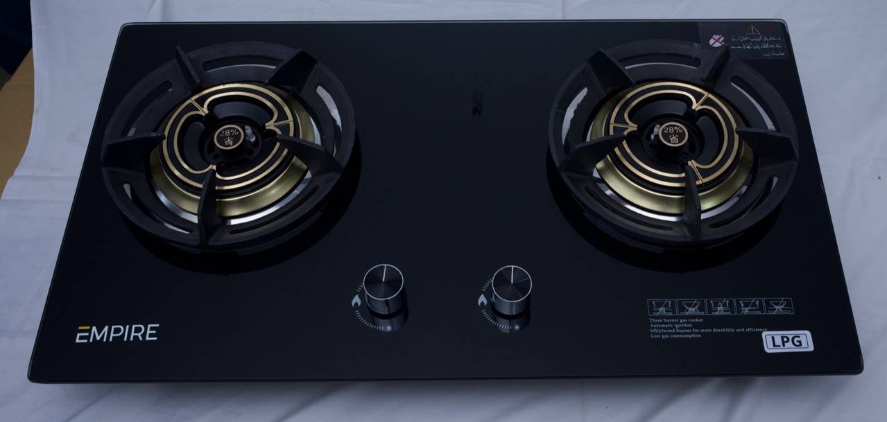 Low Gas Consumption Built-in Glass Top Hob with Safety Valves