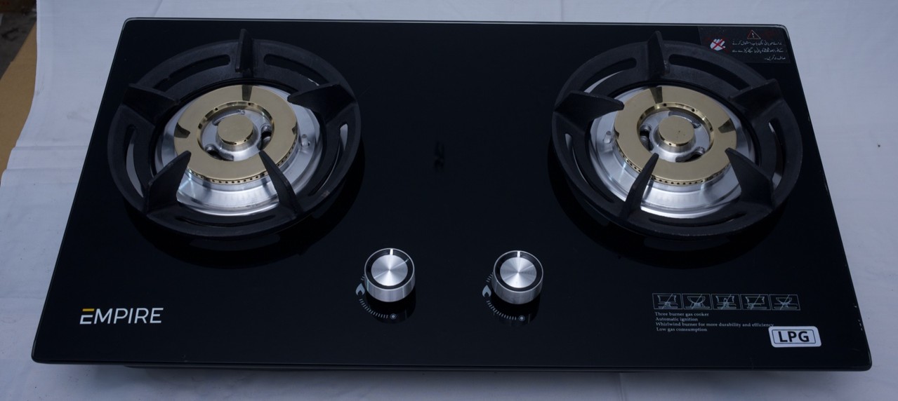 Low Gas Consumption Built-in Glass Top Hob with Safety Valves