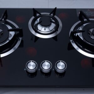 Modern Built-in Glass Top Gas Hob with Heavy Duty Burners