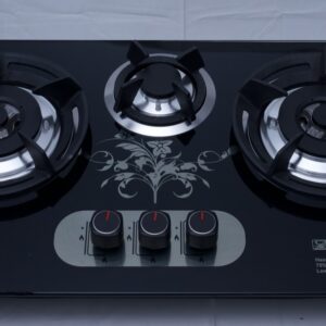 Sleek Built-in Gas Hob – Tempered Glass Top with Efficient Burners