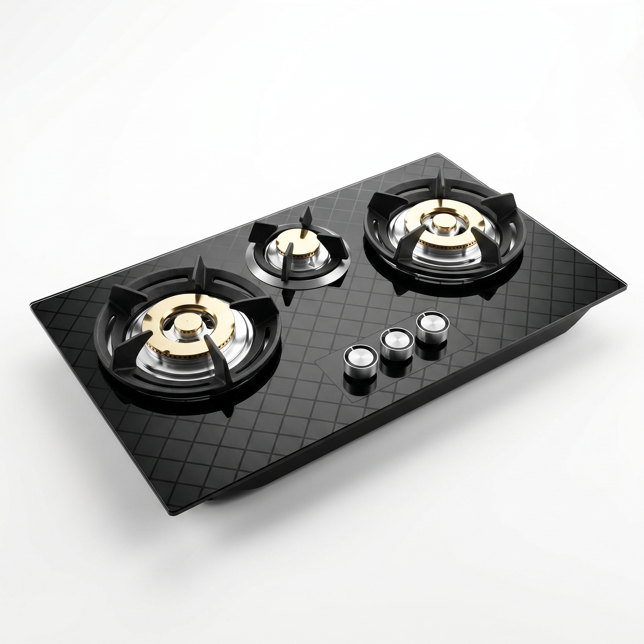 Empire Glass Hob with Tripple National Burner