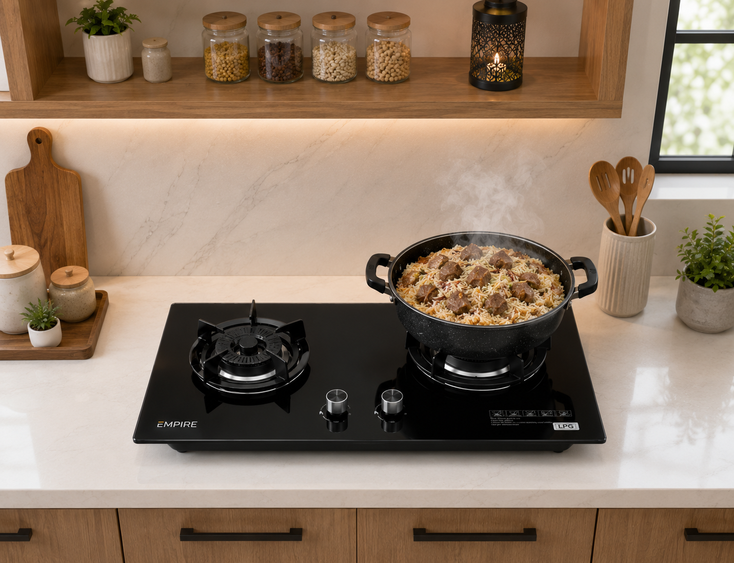 Empire Flameco Glass Hob