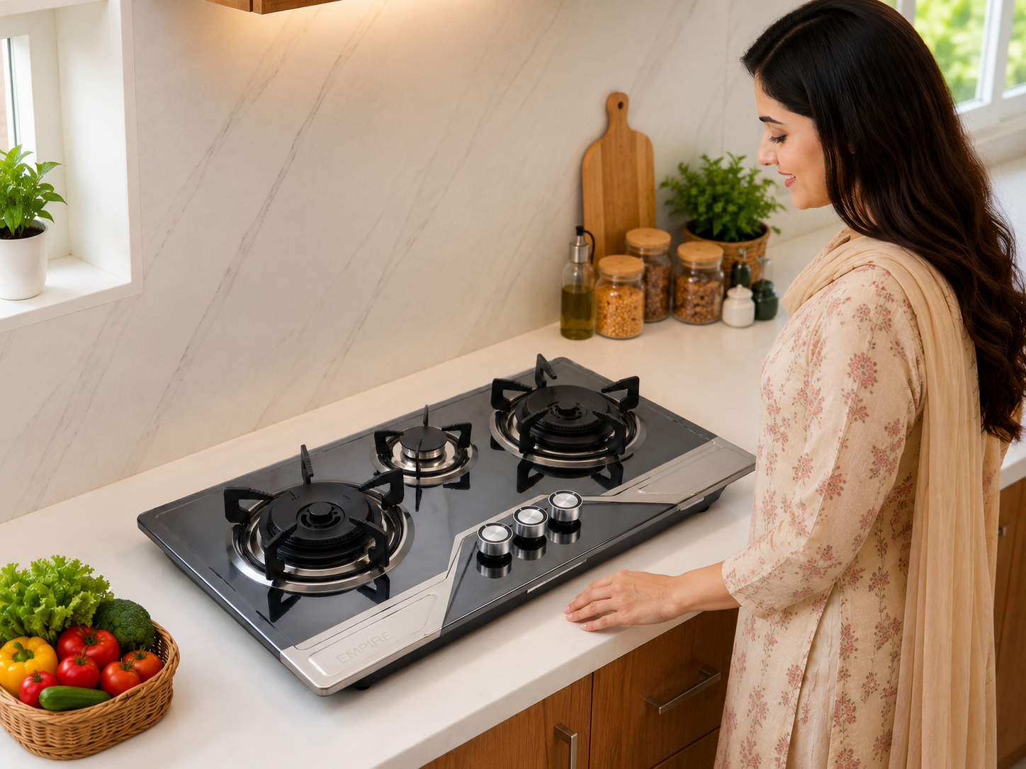Empire Steel Hob with Tripple National Burner